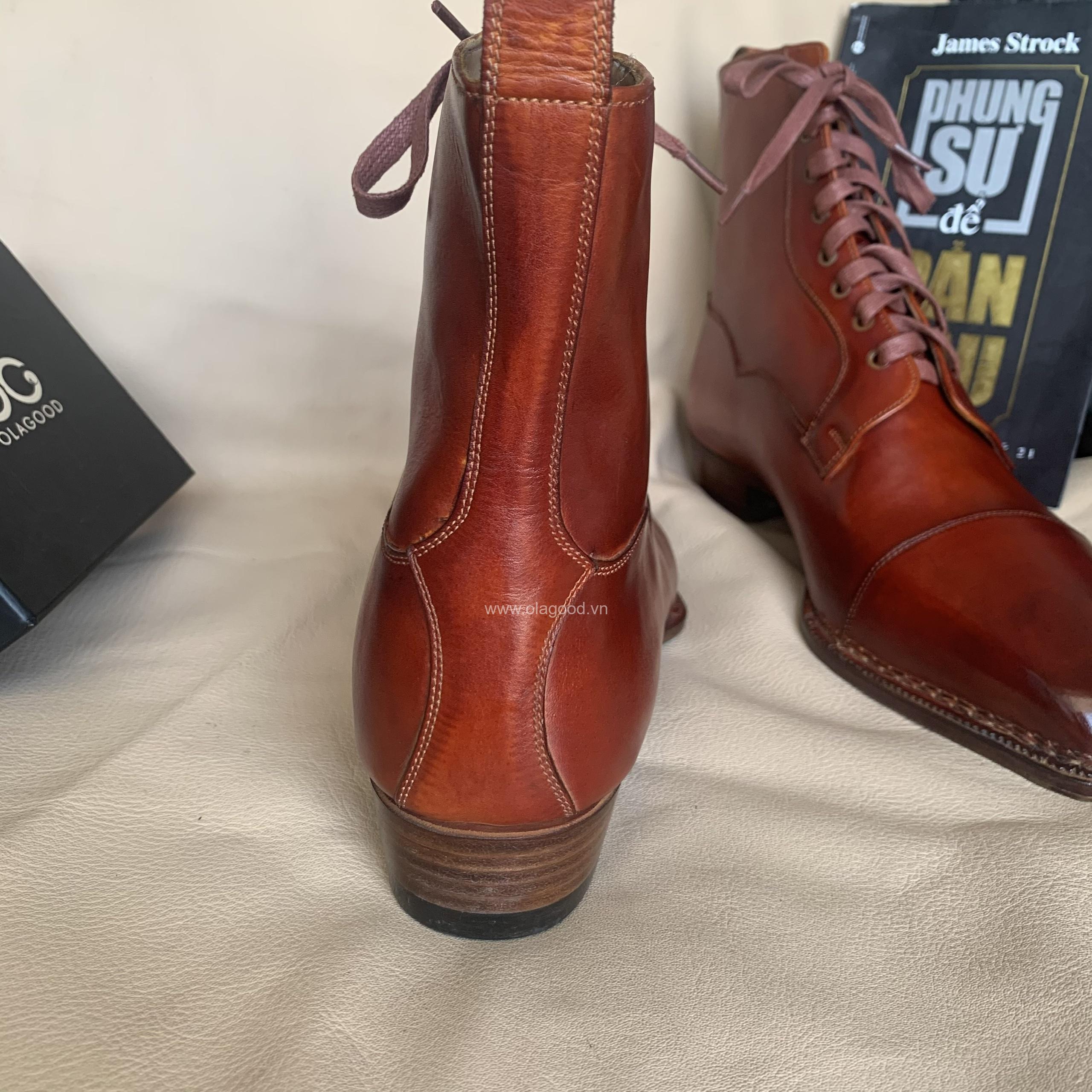 Boot nam handmade cao cấp - BDMGYD011B - Hình ảnh 9