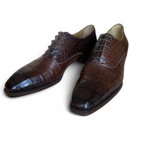 Giày nam cá sấu nâu goodyear handmade - GNGYD012S