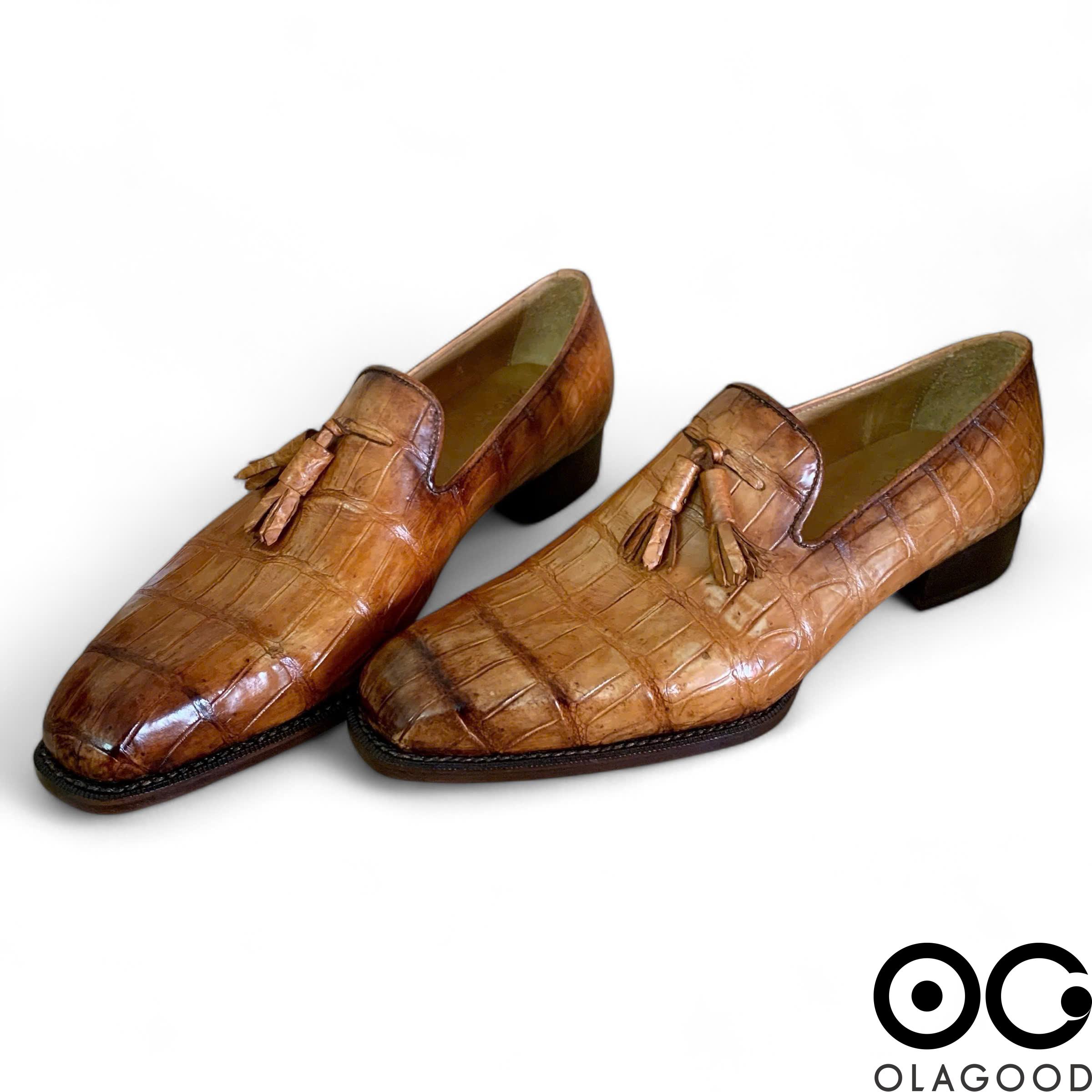 Giày nam cá sấu goodyear handmade - GVGYL014S