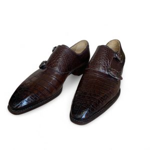 Giày nam cá sấu nâu goodyear handmade - GNGYK011S