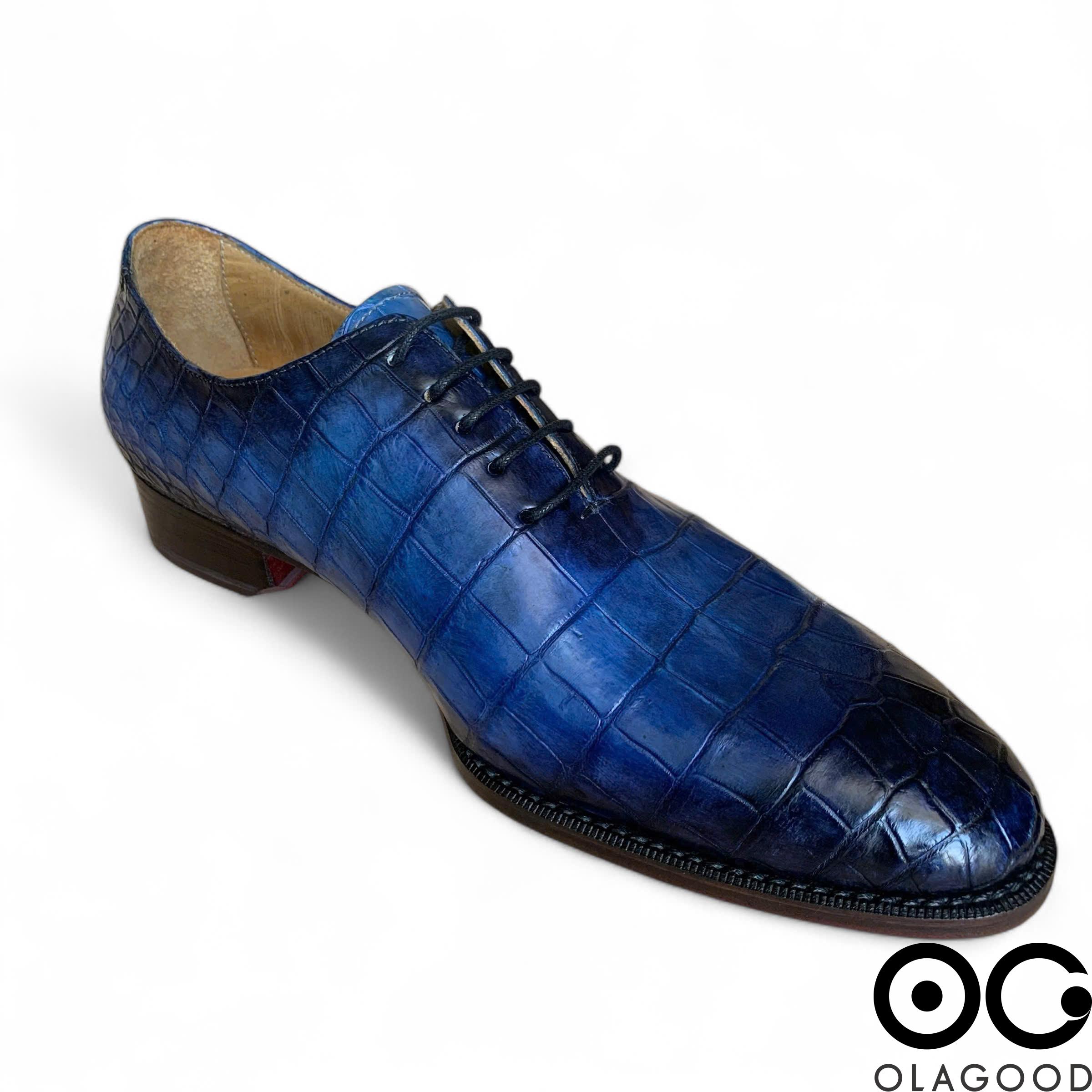 Giày nam cá sấu xanh goodyear handmade - GXGYD013S - Hình ảnh 9