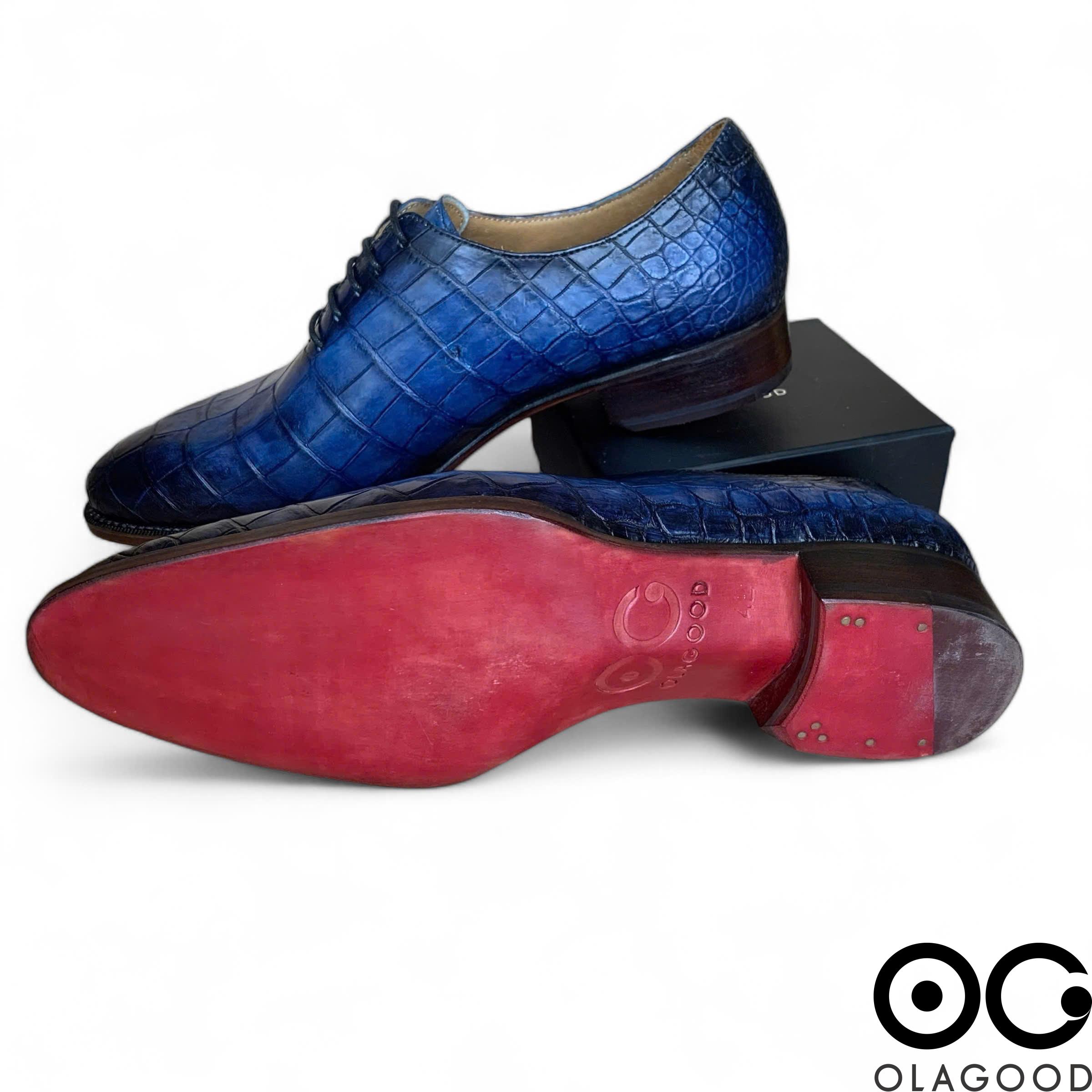 Giày nam cá sấu xanh goodyear handmade - GXGYD013S - Hình ảnh 14