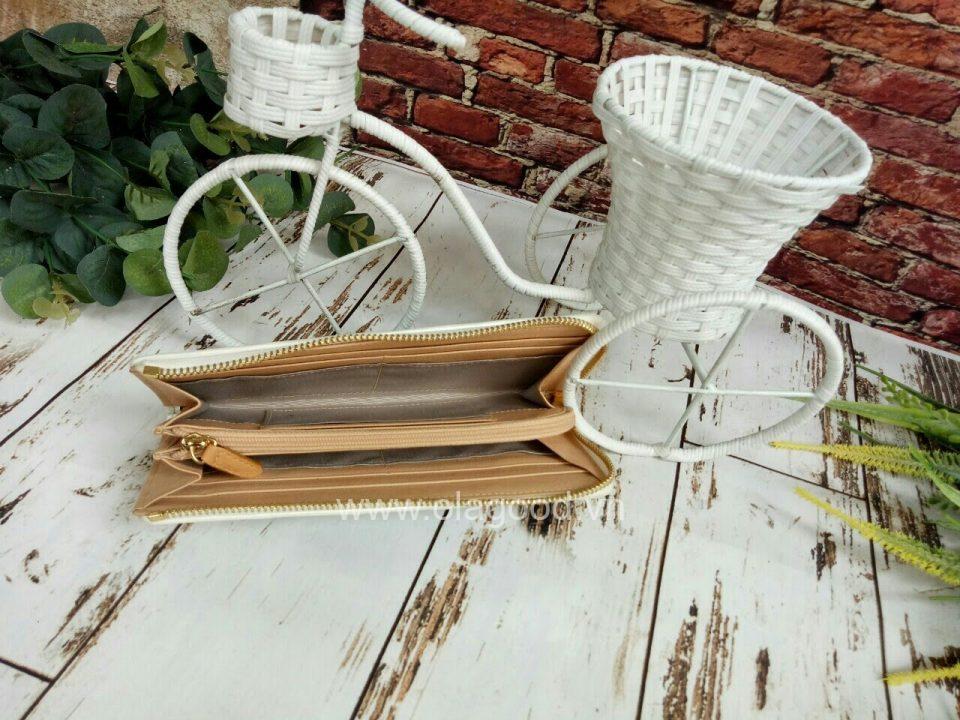 Ví nữ da đà điểu 1 khóa - VGMK022MD - Hình ảnh 4