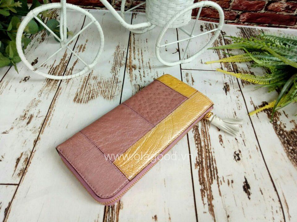 Ví nữ da đà điểu 1 khóa - VGMK022MD