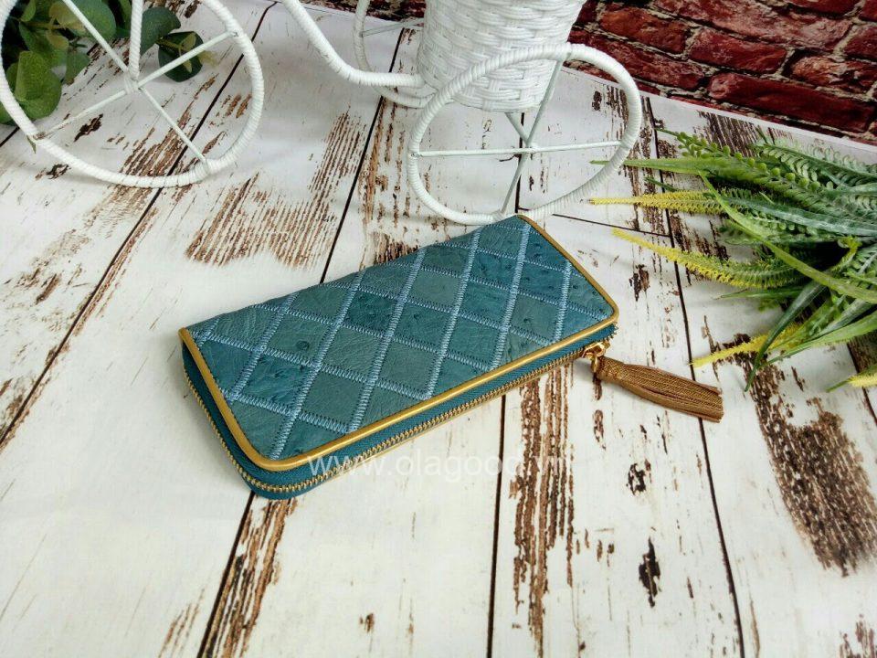 Ví nữ da đà điểu 1 khóa - VGMK021MD - Hình ảnh 11