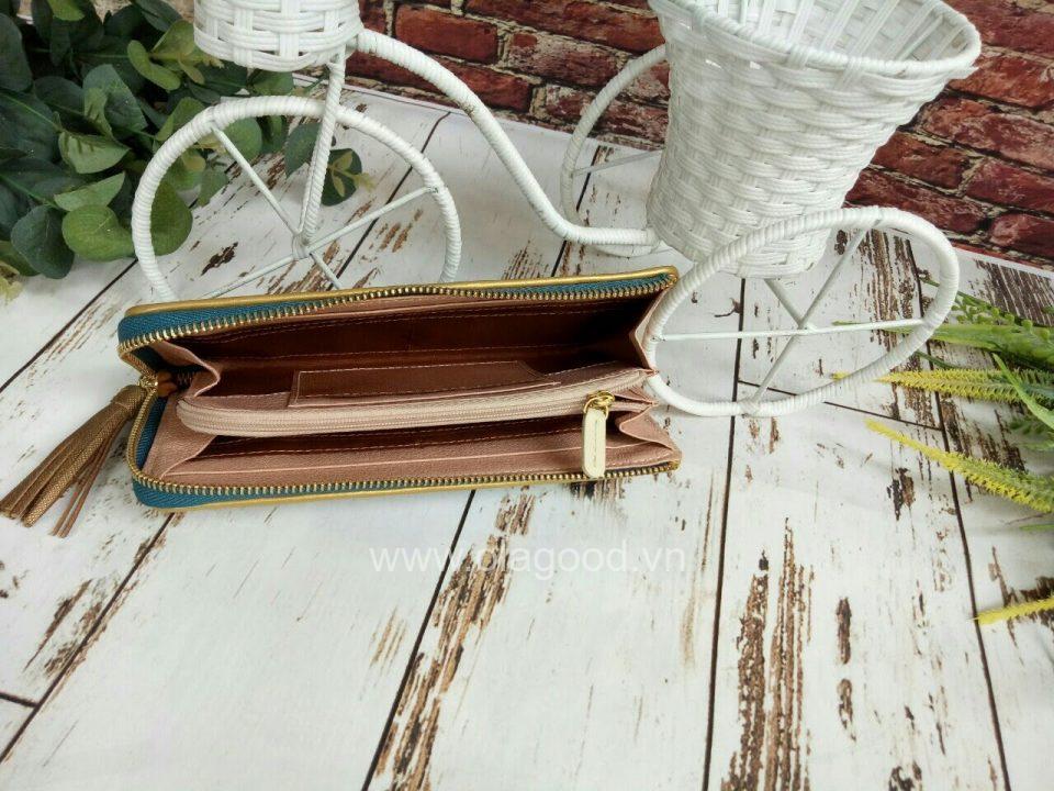 Ví nữ da đà điểu 1 khóa - VGMK021MD - Hình ảnh 12