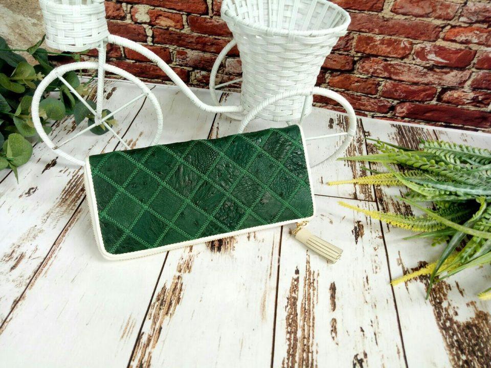 Ví nữ da đà điểu 1 khóa - VGMK021MD - Hình ảnh 16