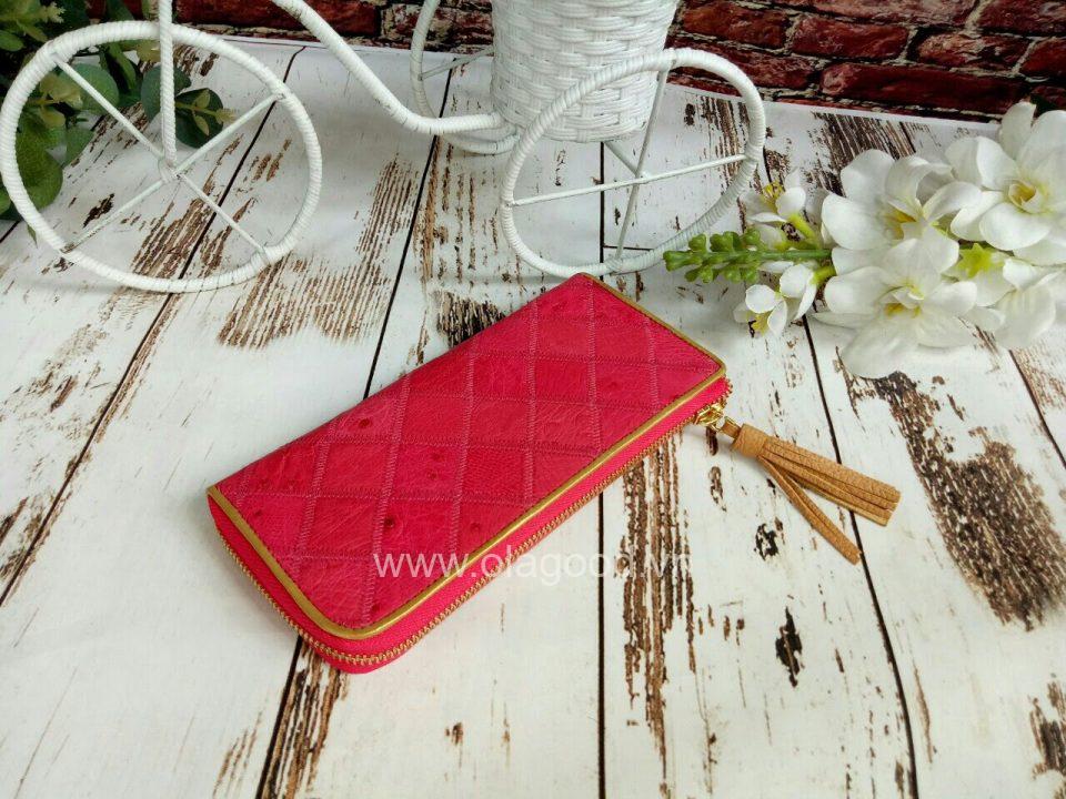 Ví nữ da đà điểu 1 khóa - VGMK021MD
