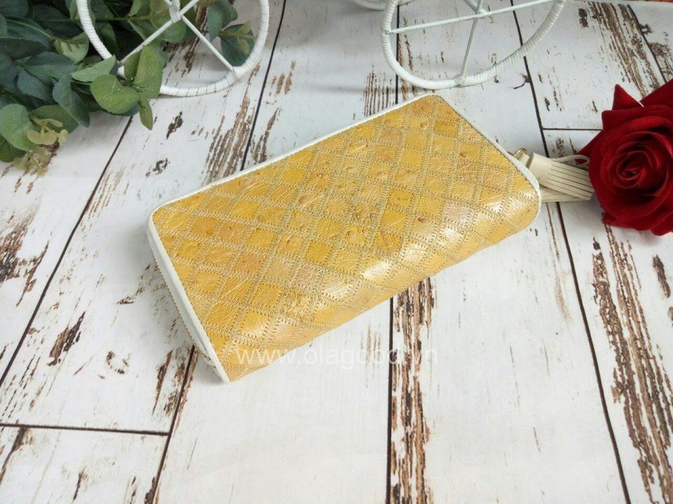 Ví nữ da đà điểu 2 khóa - VGHK023MD - Hình ảnh 6