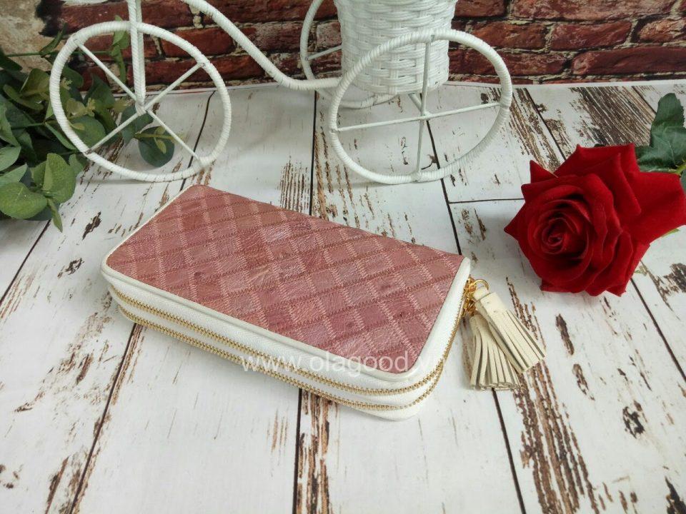 Ví nữ da đà điểu 2 khóa - VGHK023MD