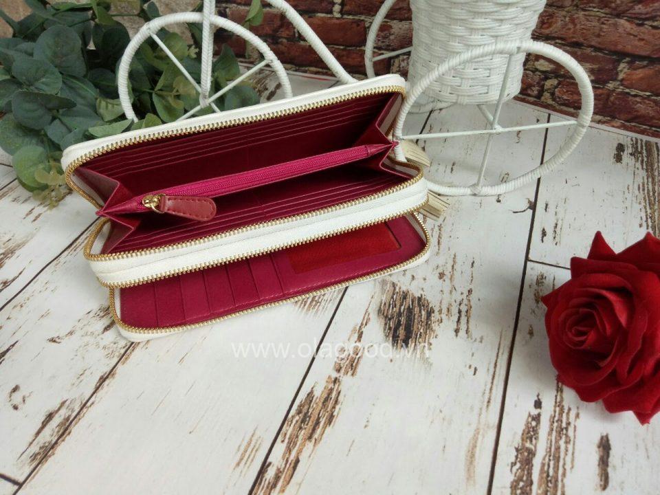 Ví nữ da đà điểu 2 khóa - VGHK024MD - Hình ảnh 5