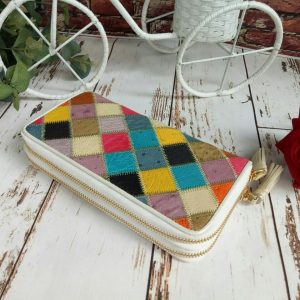 Ví nữ da đà điểu 2 khóa - VGHK024MD