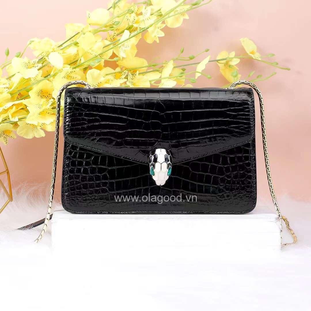 Túi xách đeo vai nữ da cá sấu - TXDVDT029S