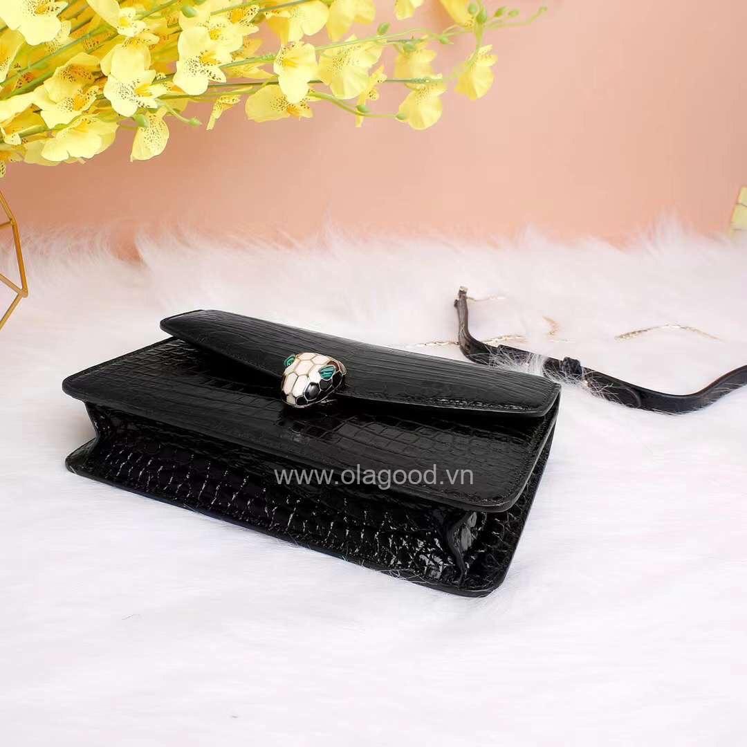 Túi xách đeo vai nữ da cá sấu - TXDVDT029S - Hình ảnh 4