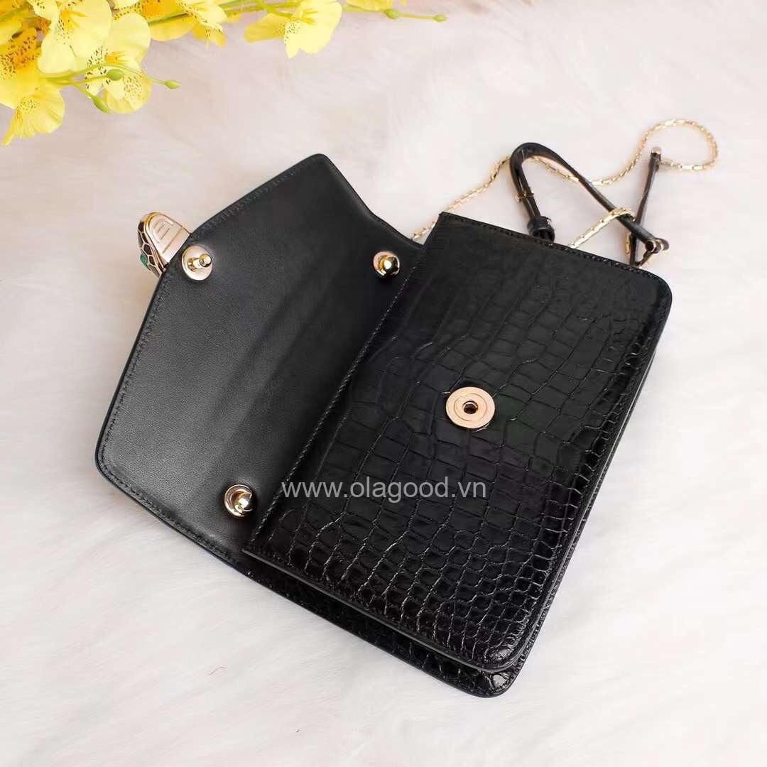 Túi xách đeo vai nữ da cá sấu - TXDVDT029S - Hình ảnh 5