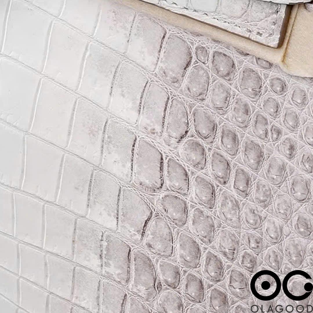 Túi xách nữ da cá sấu màu trắng Himalaya - TXTKLT0231S - Hình ảnh 11