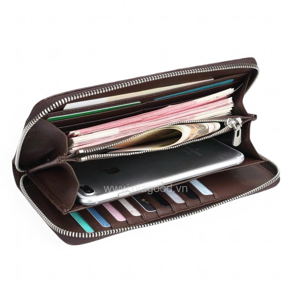Ví nữ 1 khóa da cá sấu - VNU026S - Hình ảnh 11