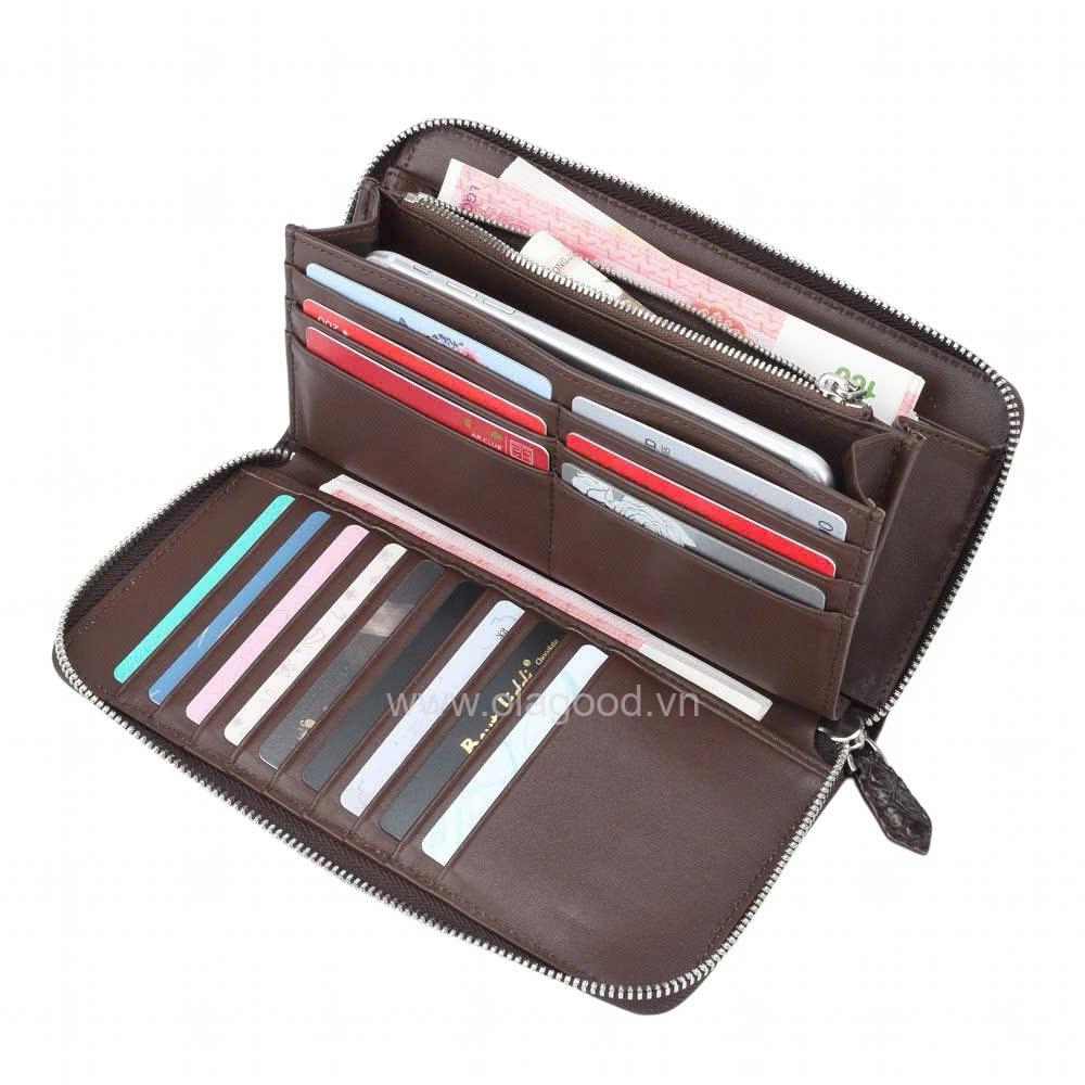 Ví nữ 1 khóa da cá sấu - VNU026S - Hình ảnh 12