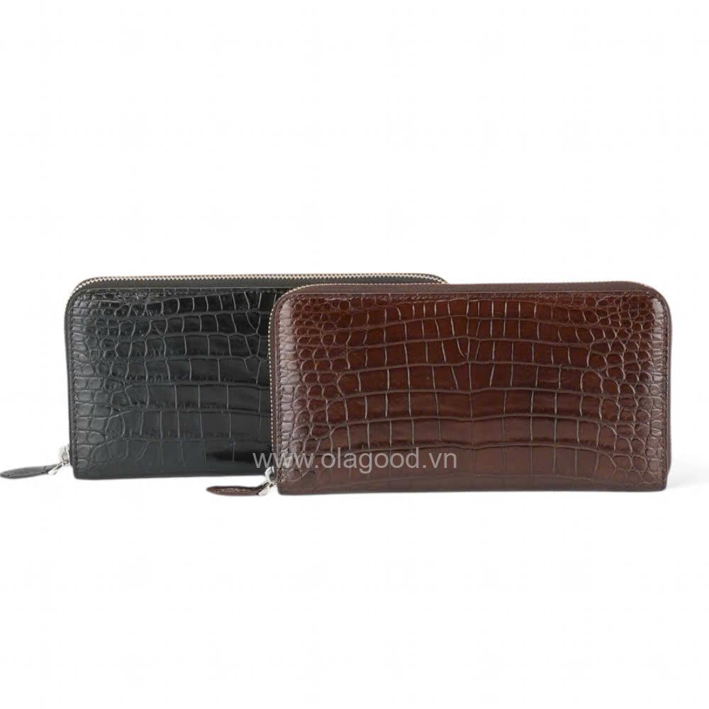 Ví nữ 1 khóa da cá sấu - VNU026S - Hình ảnh 7