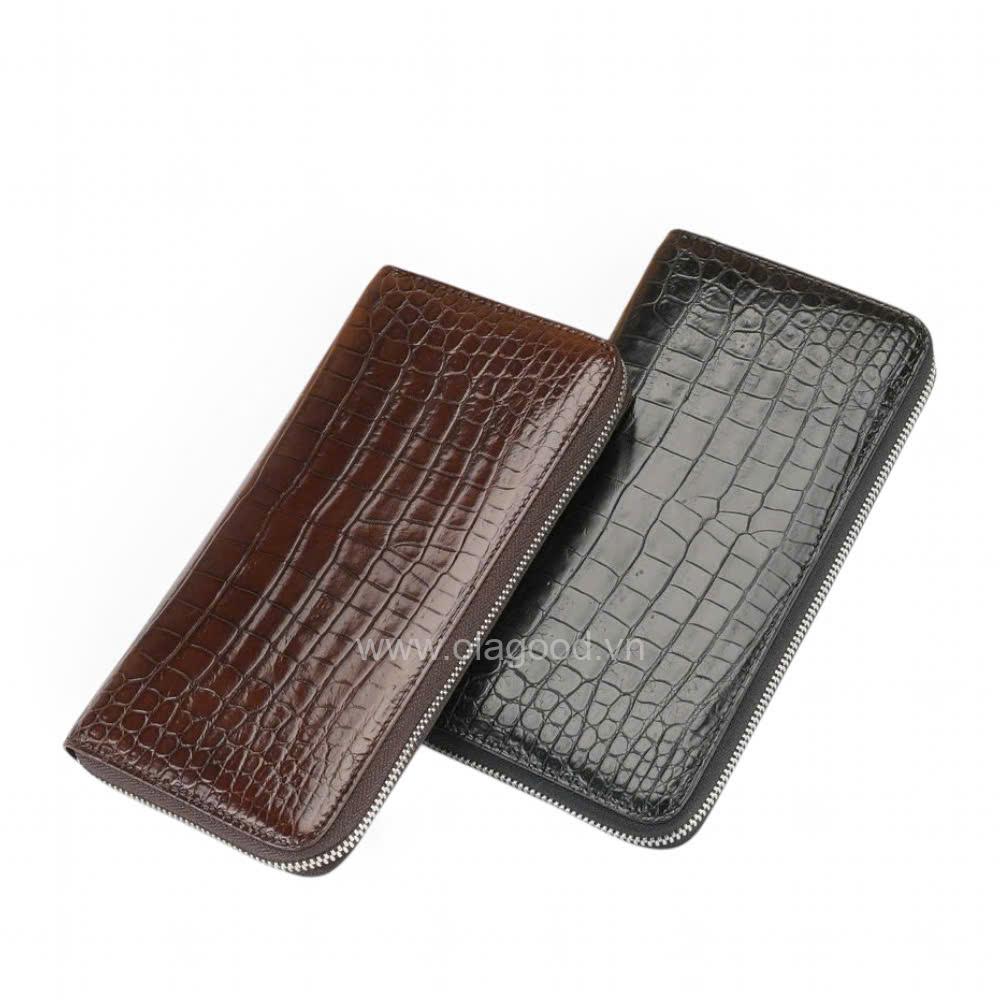Ví nữ 1 khóa da cá sấu - VNU026S - Hình ảnh 6