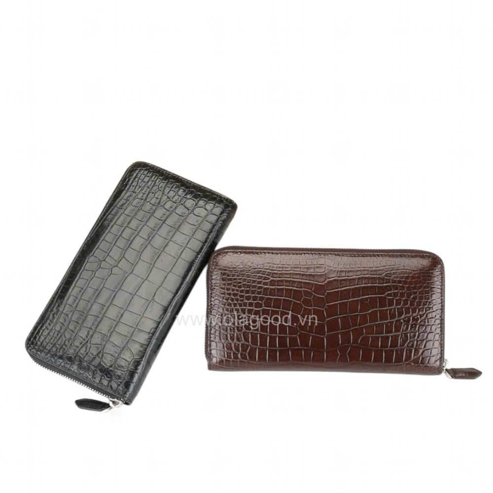 Ví nữ 1 khóa da cá sấu - VNU026S - Hình ảnh 4