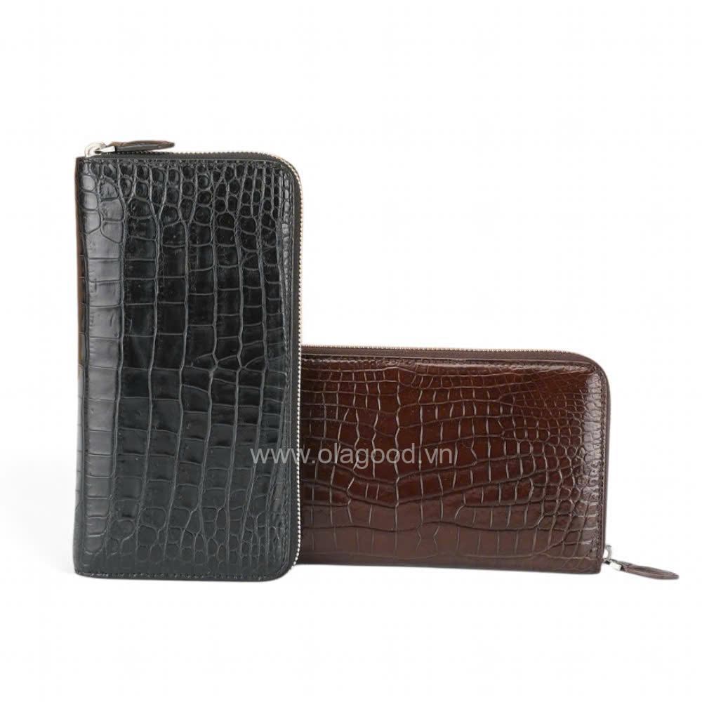 Ví nữ 1 khóa da cá sấu - VNU026S - Hình ảnh 5