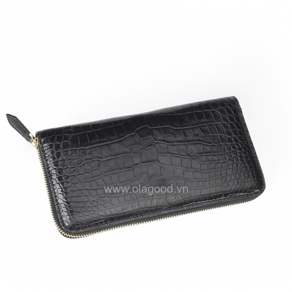 Ví nữ 1 khóa da cá sấu - VNU026S - Hình ảnh 9