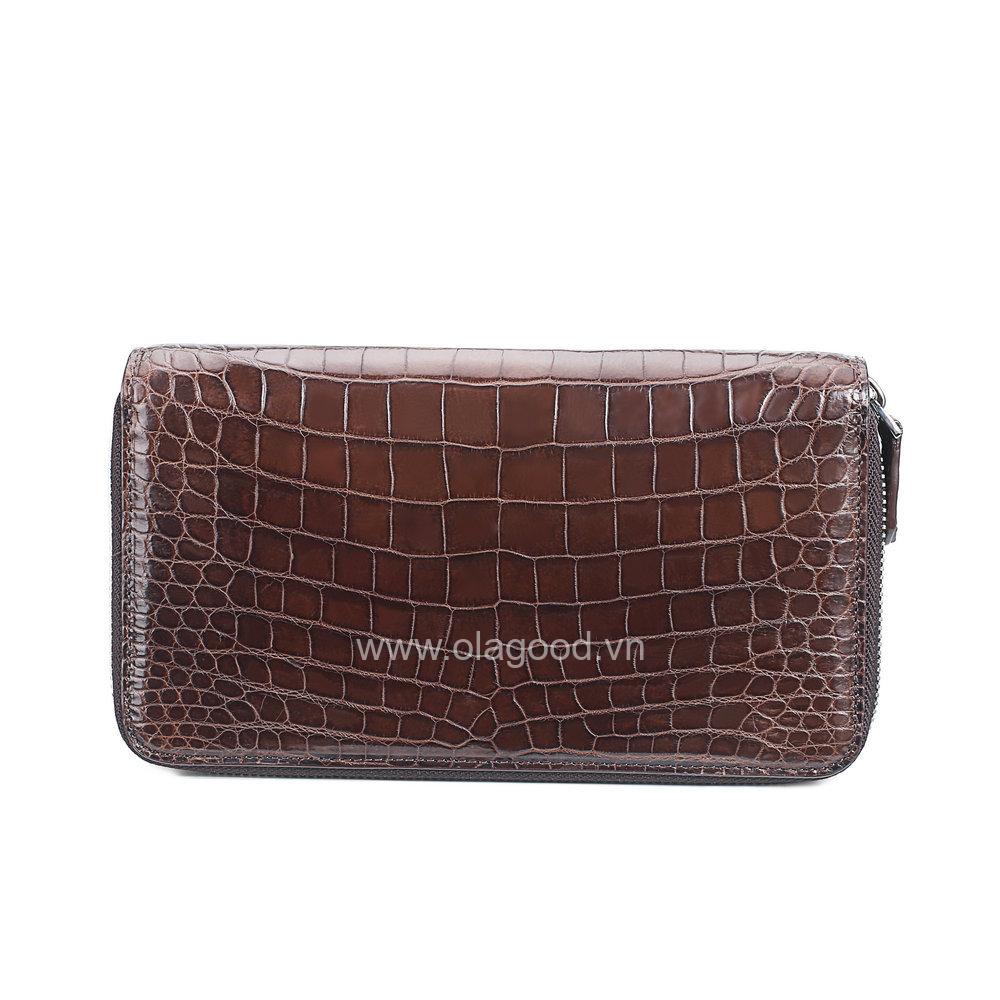 Ví nữ vuông 2 khóa da cá sấu - VVHK023S - Hình ảnh 5