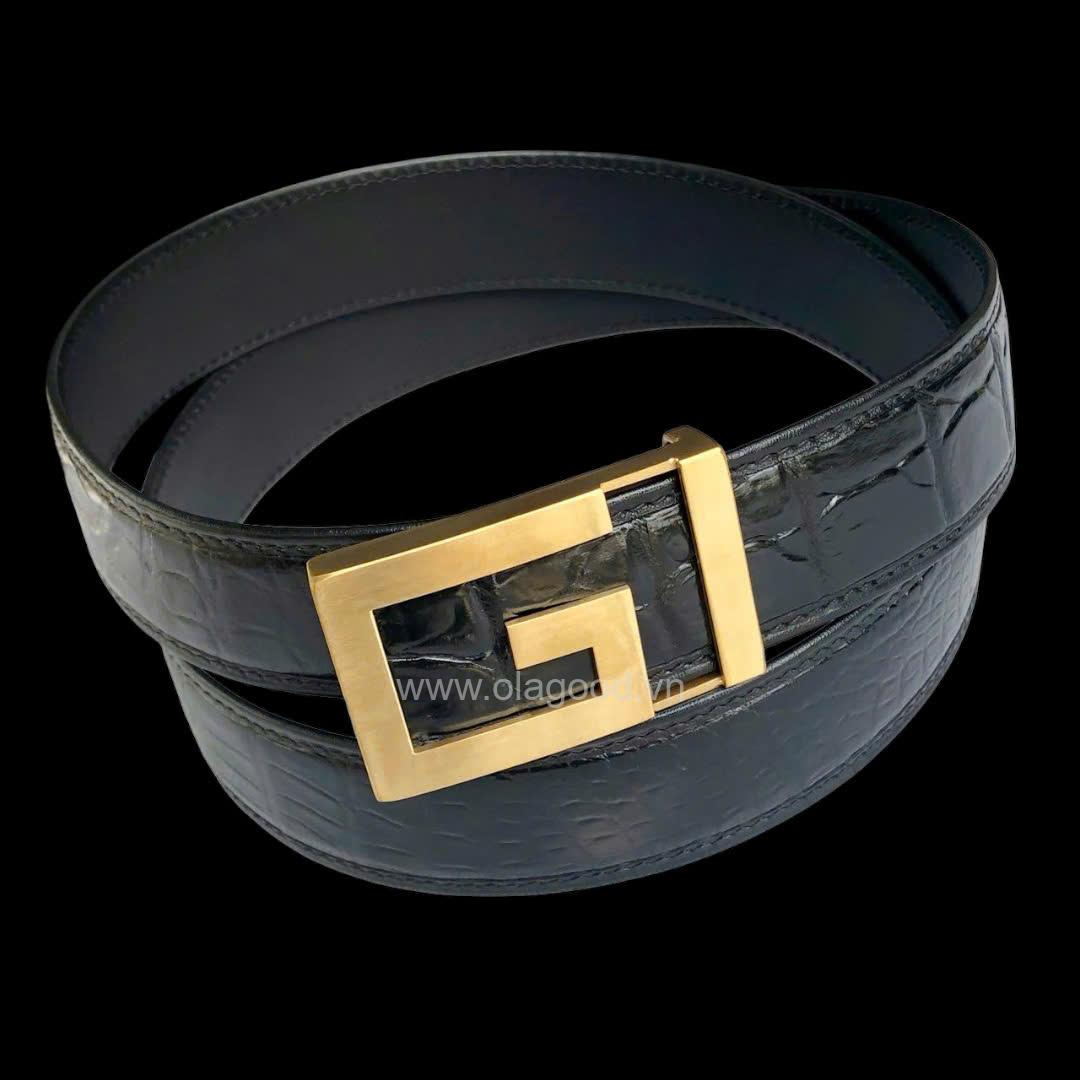 Thắt lưng nam da cá sấu cao cấp - TDENKGT0114S - Hình ảnh 3