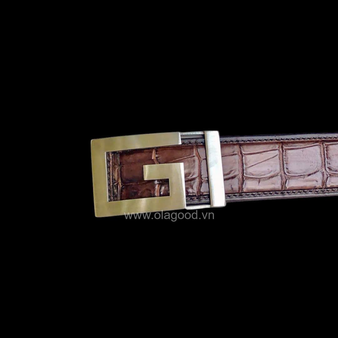 Thắt lưng nam da cá sấu cao cấp - TDENKGT0114S - Hình ảnh 8