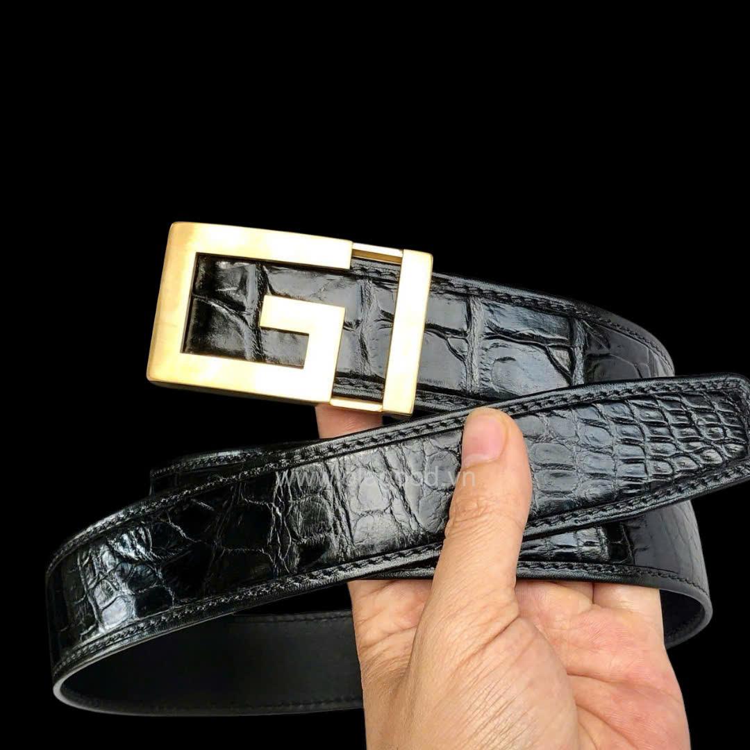 Thắt lưng nam da cá sấu cao cấp - TDENKGT0114S - Hình ảnh 10