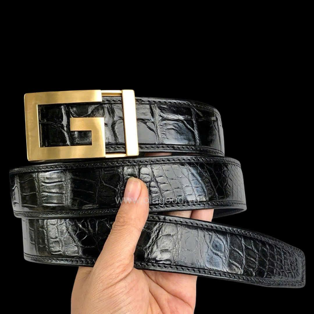 Thắt lưng nam da cá sấu cao cấp - TDENKGT0114S - Hình ảnh 11