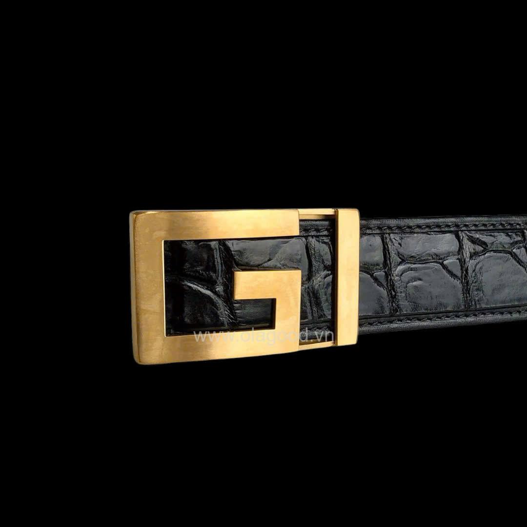 Thắt lưng nam da cá sấu cao cấp - TDENKGT0114S - Hình ảnh 12