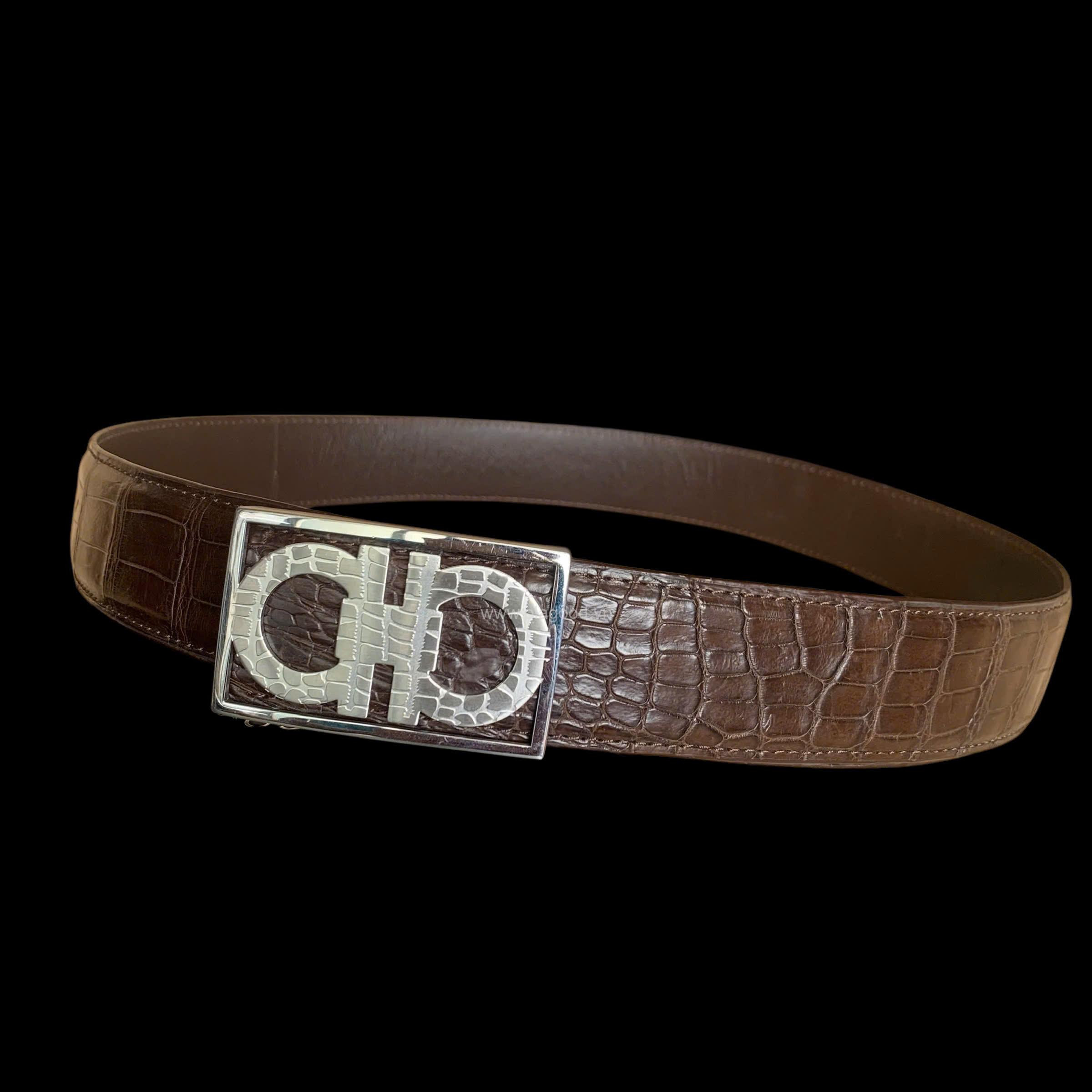 Thắt lưng nam da cá sấu khóa cao cấp - TDEVT0113S - Hình ảnh 3