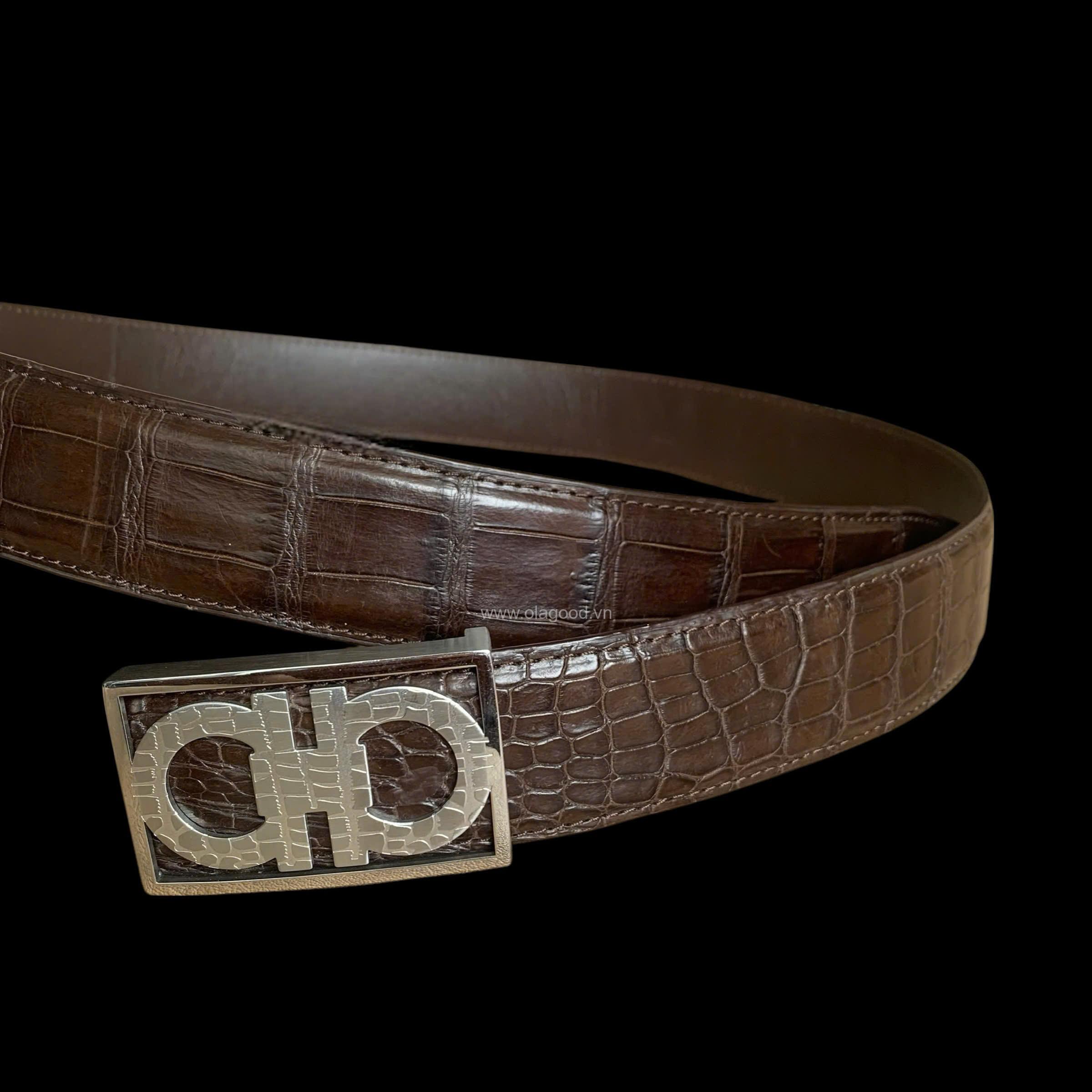 Thắt lưng nam da cá sấu khóa cao cấp - TDEVT0113S - Hình ảnh 5