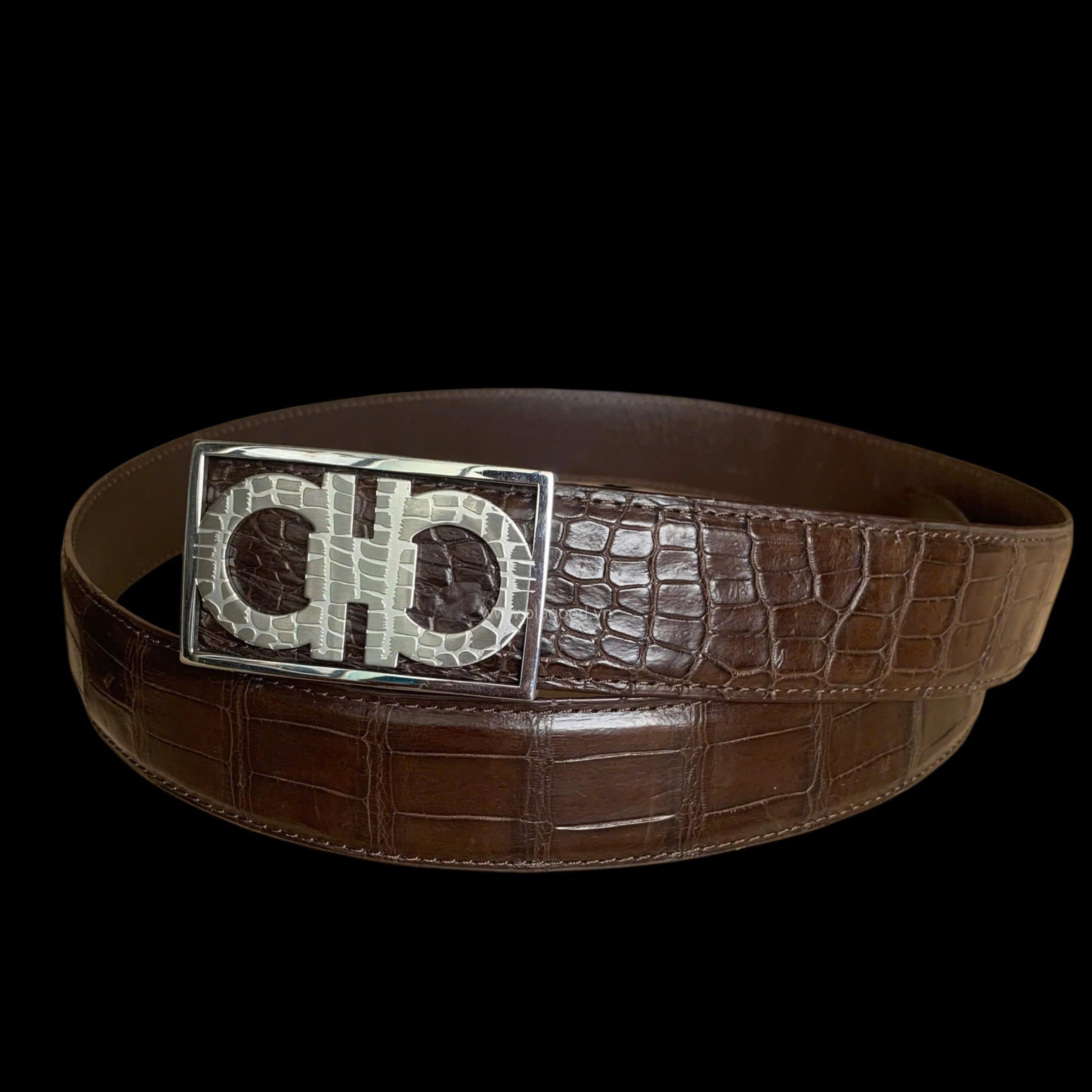 Thắt lưng nam da cá sấu khóa cao cấp - TDEVT0113S - Hình ảnh 6