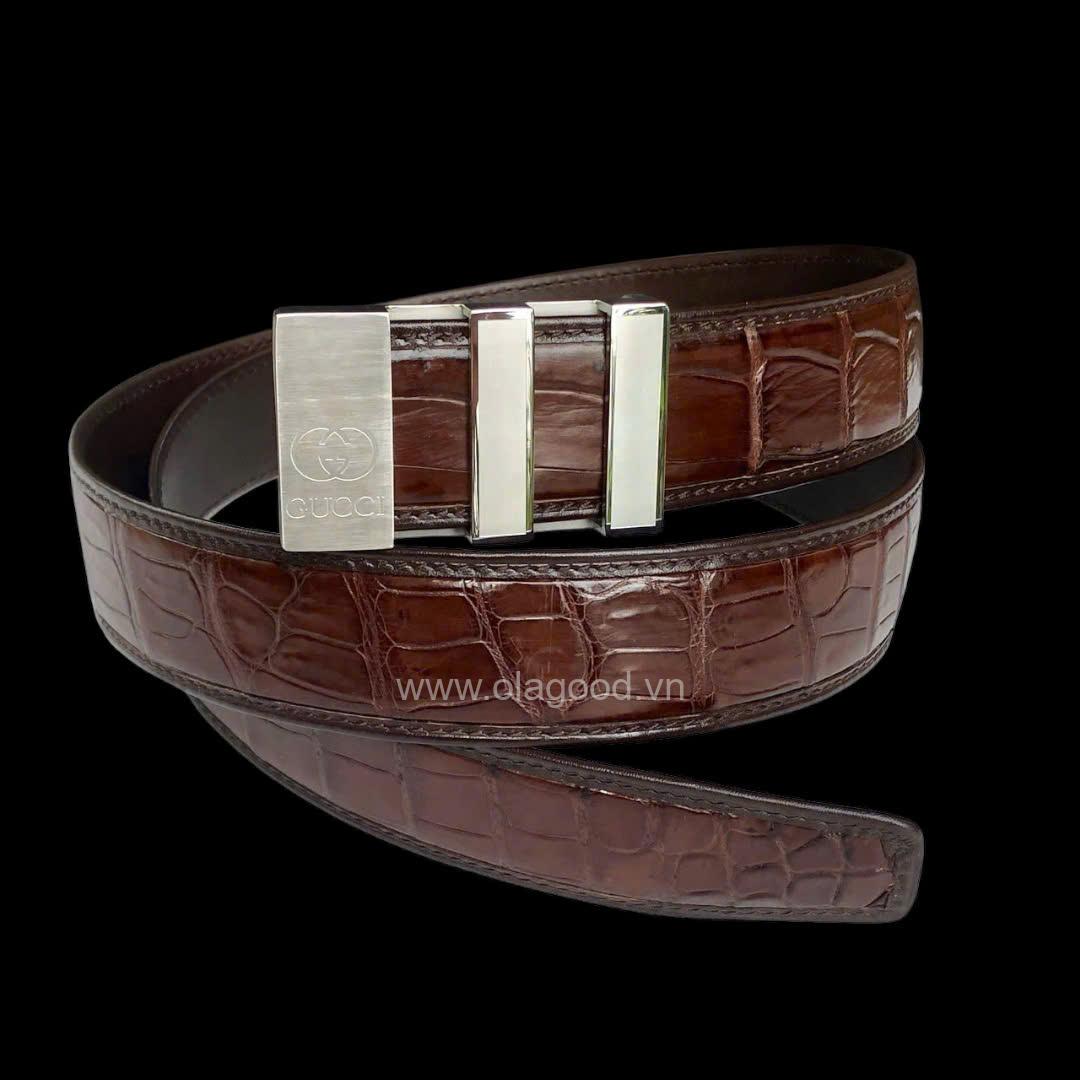 DÂY THẮT LƯNG DA NAM CÁ SẤU NGUYÊN CON KHÔNG NỐI