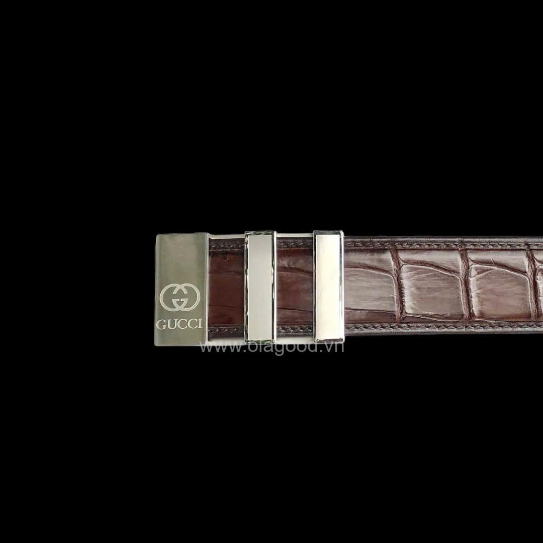 DÂY THẮT LƯNG DA NAM CÁ SẤU NGUYÊN CON KHÔNG NỐI - Hình ảnh 7