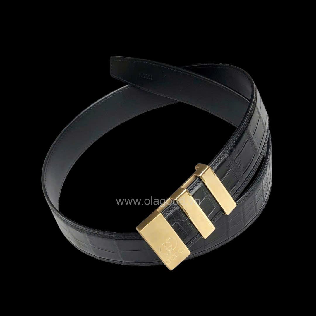 DÂY THẮT LƯNG DA NAM CÁ SẤU NGUYÊN CON KHÔNG NỐI - Hình ảnh 9