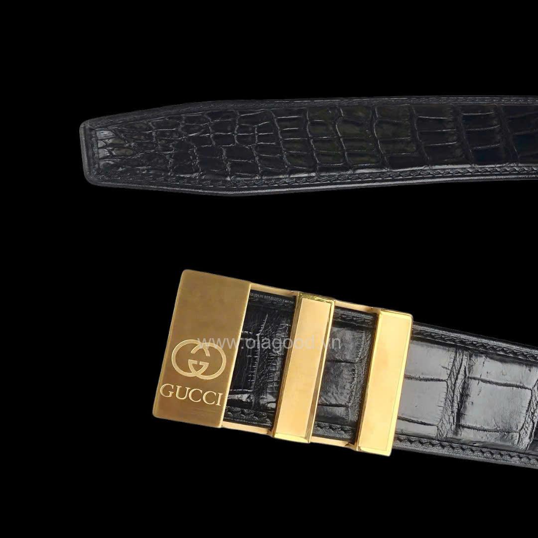 DÂY THẮT LƯNG DA NAM CÁ SẤU NGUYÊN CON KHÔNG NỐI - Hình ảnh 13