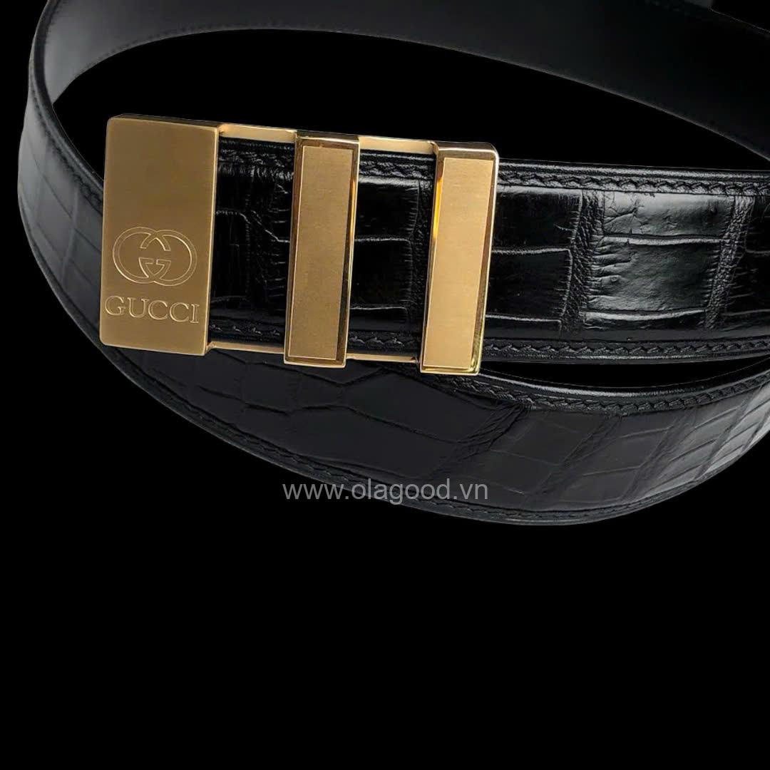 DÂY THẮT LƯNG DA NAM CÁ SẤU NGUYÊN CON KHÔNG NỐI - Hình ảnh 10