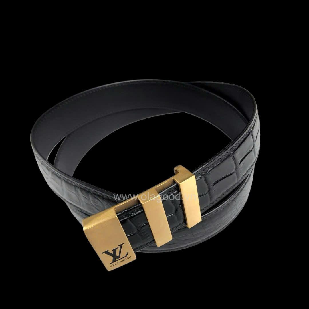 Thắt lưng nam cá sấu cao cấp chính hãng - TDENLVT0116S - Hình ảnh 3