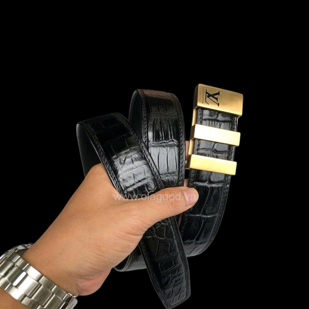 Thắt lưng nam cá sấu cao cấp chính hãng - TDENLVT0116S - Hình ảnh 11