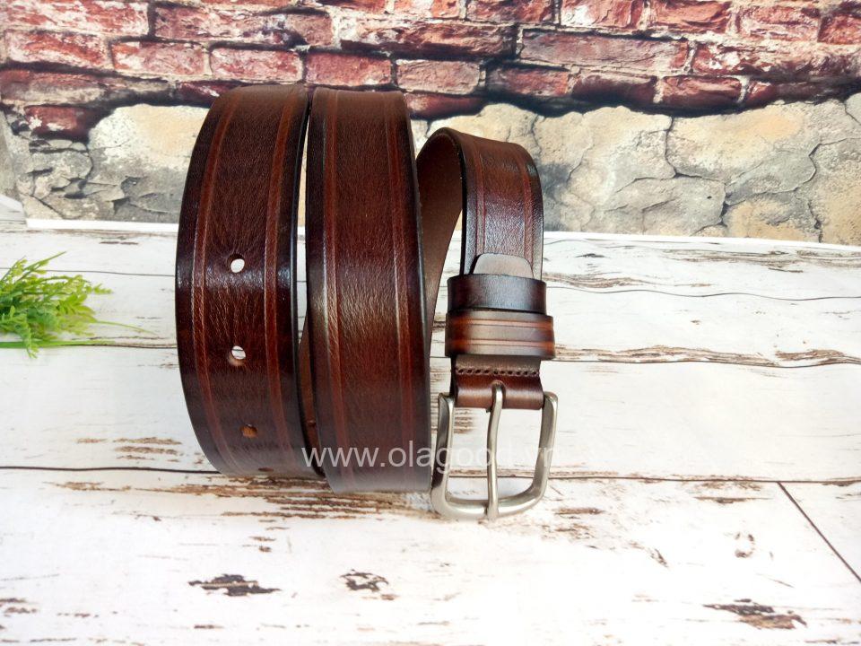 Thắt lưng nam da bò Ý - TLY012B - Hình ảnh 4