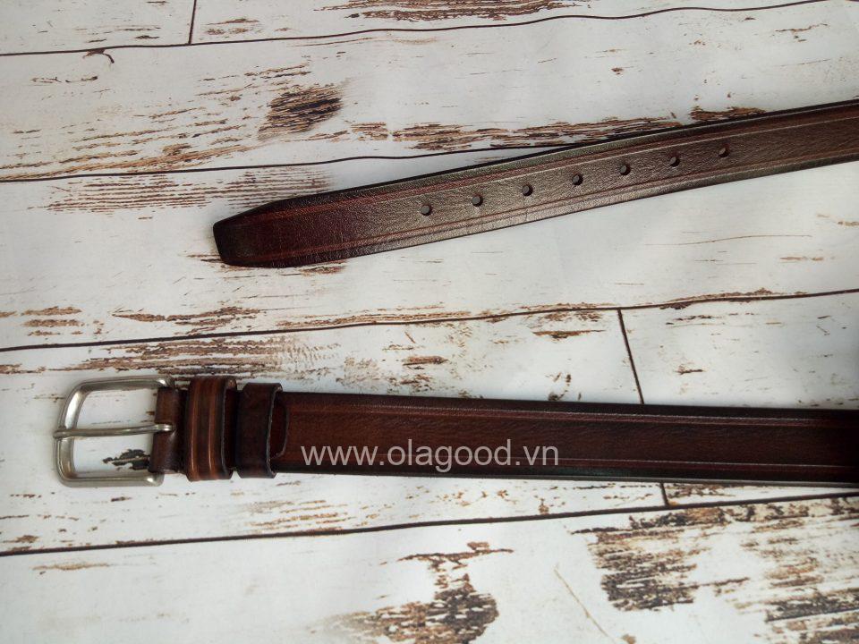 Thắt lưng nam da bò Ý - TLY012B - Hình ảnh 2