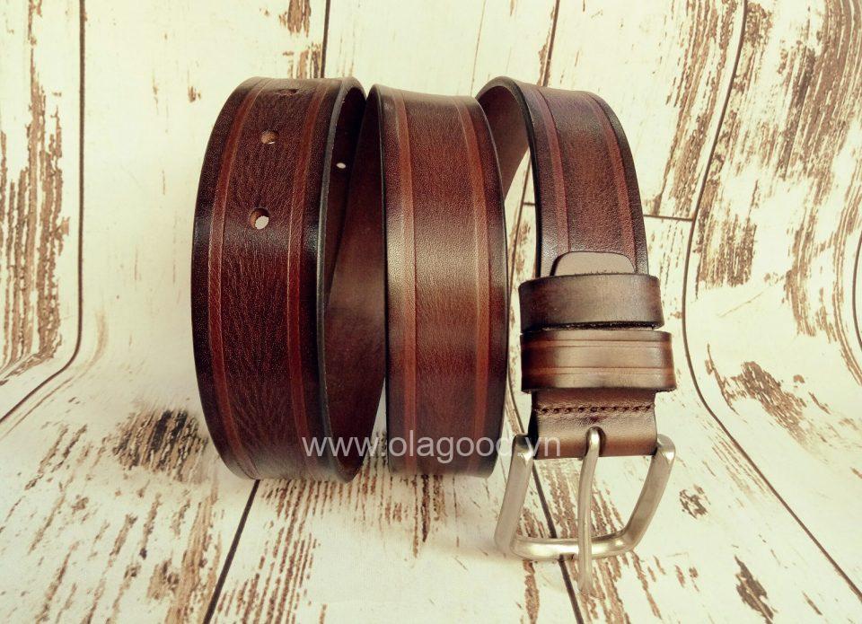 Thắt lưng nam da bò Ý - TLY012B