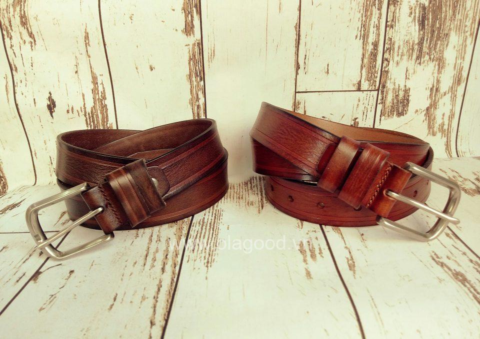 Thắt lưng nam da bò Ý - TLY014B - Hình ảnh 2