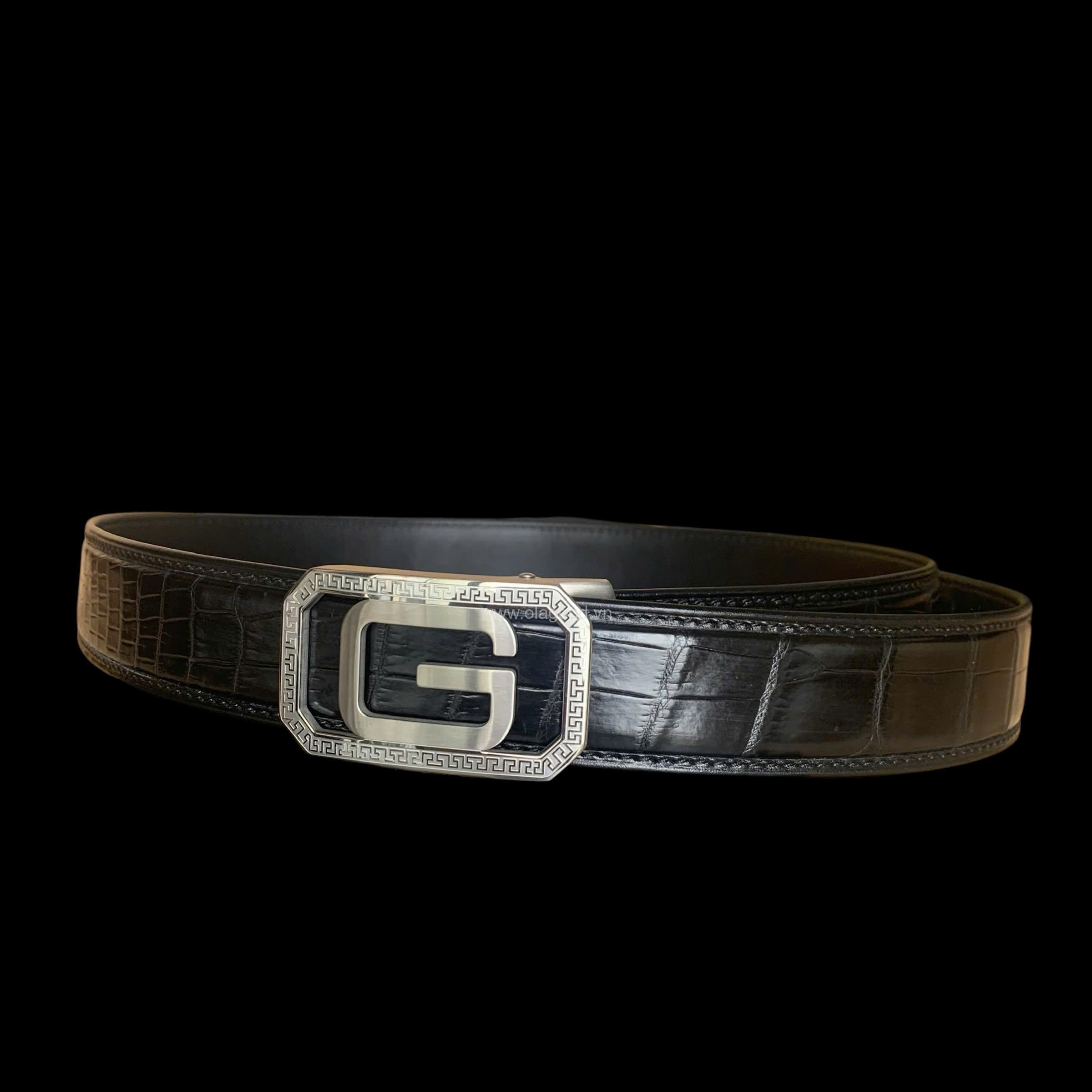 Thắt lưng nam da cá sấu cao cấp - TLDT0118S - Hình ảnh 4