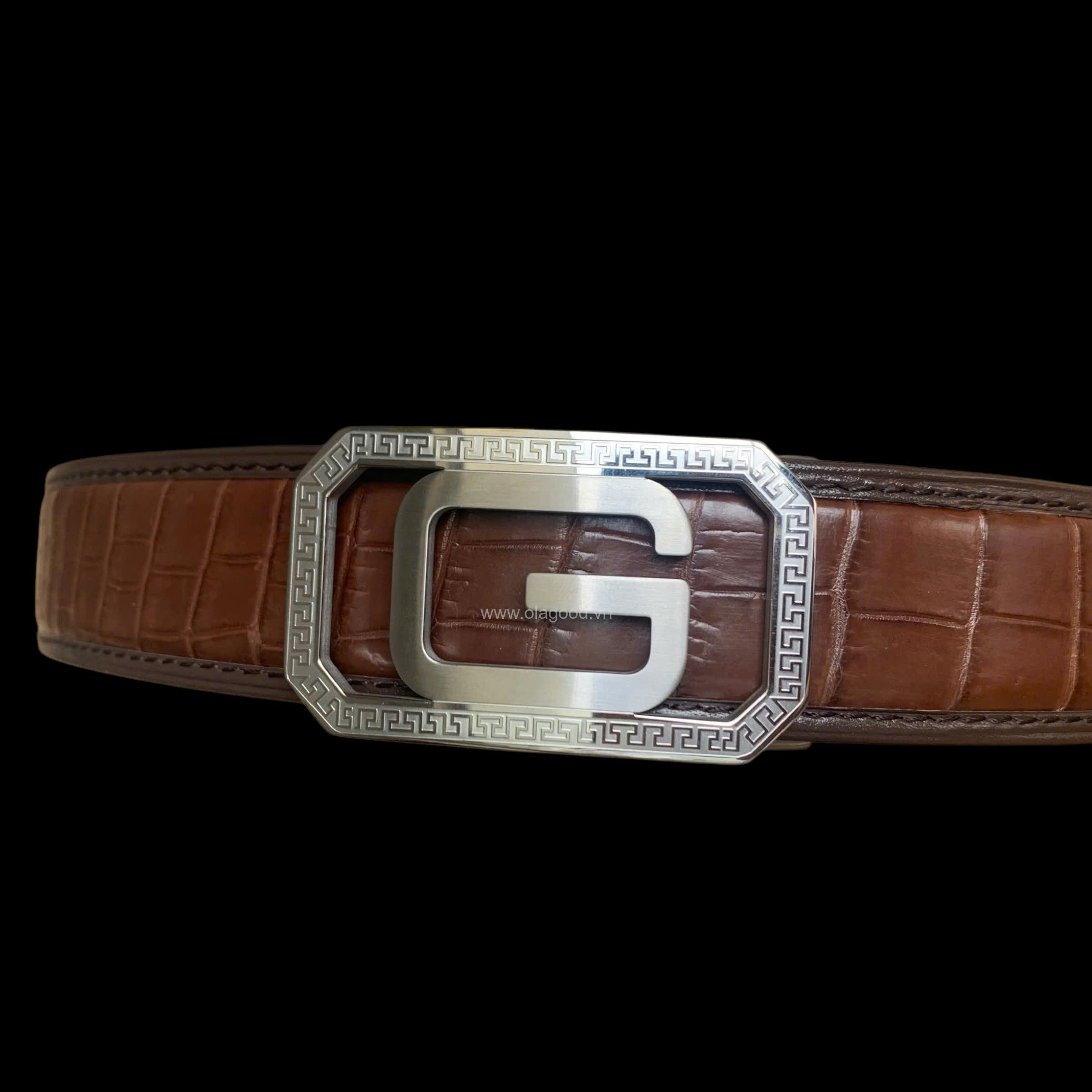 Thắt lưng nam da cá sấu cao cấp - TLDT0118S - Hình ảnh 9