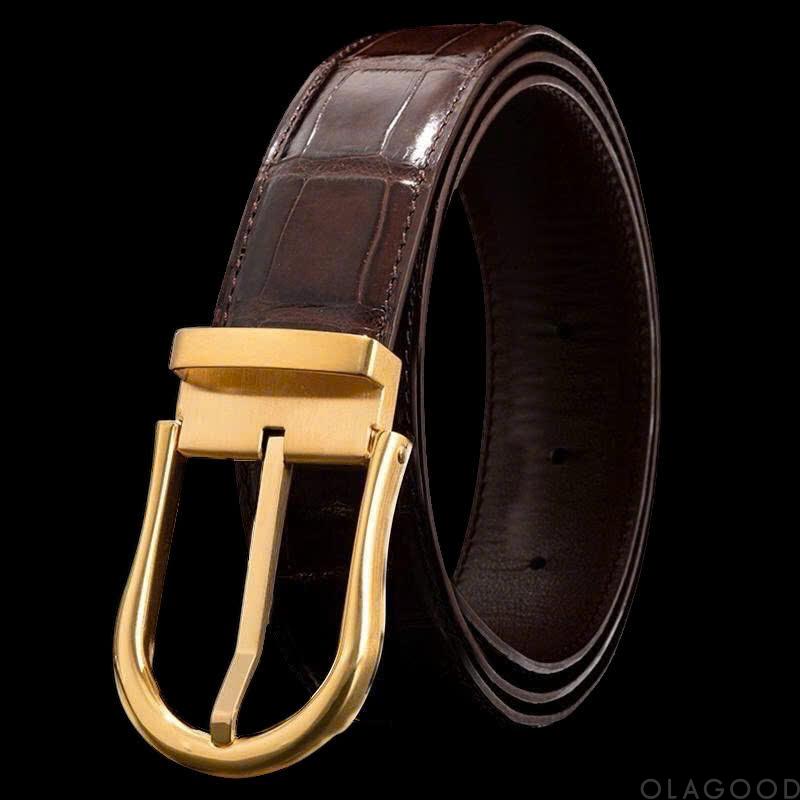 Thắt lưng nam da cá sấu cao cấp – TLDT0124S - Hình ảnh 3